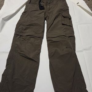 Kids Olive Cargo Pants